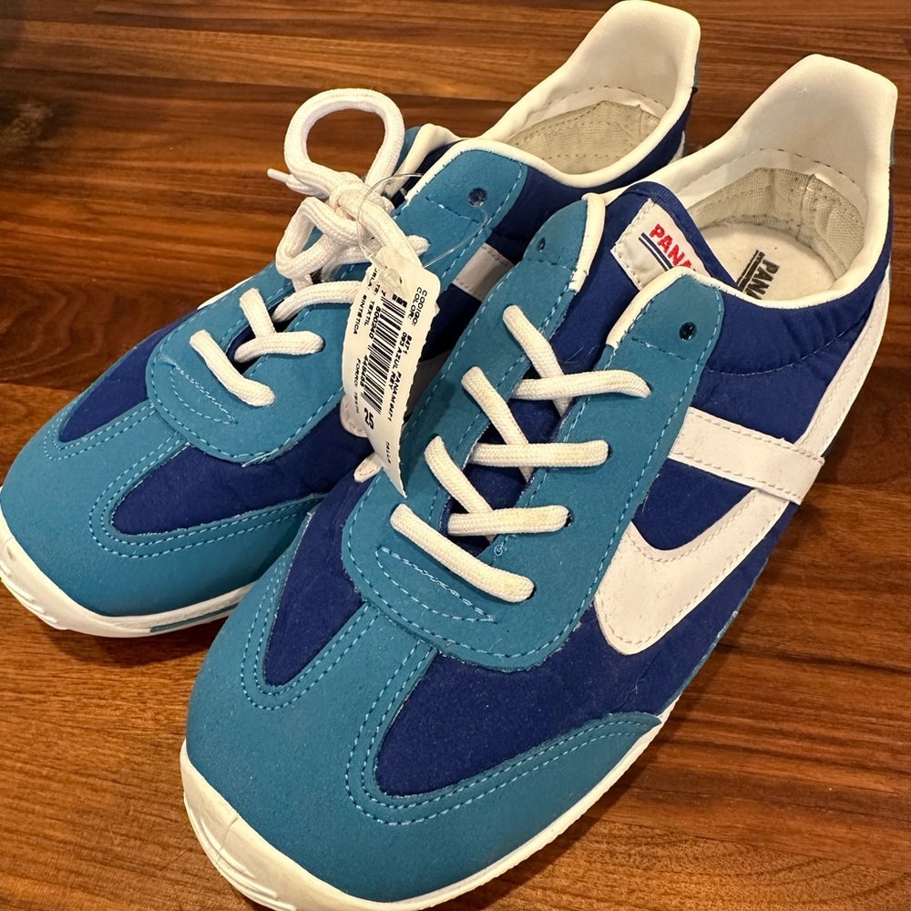 Blue trainers